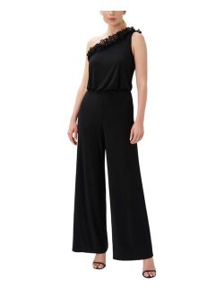 Women's Ruffled One-Shoulder Jumpsuit