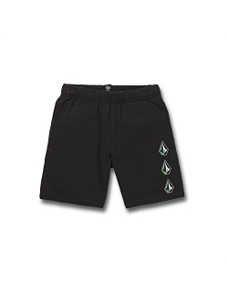 Kids Iconic Stone Fleece Shorts (Toddler/Little Kids)