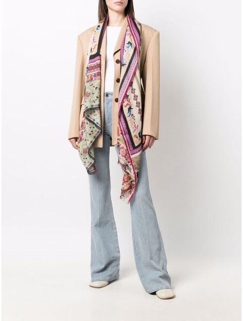 ETRO patterned jacquard scarf