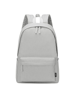 Abshoo Lightweight Casual Unisex Backpack for School Solid Color Boobags