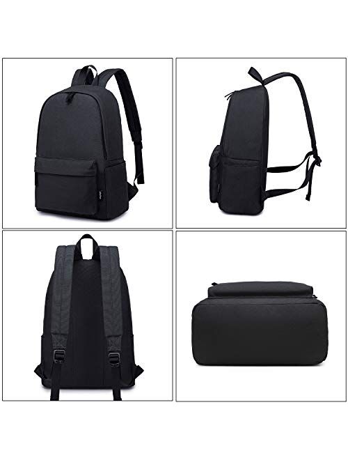 Abshoo Lightweight Casual Unisex Backpack for School Solid Color Boobags