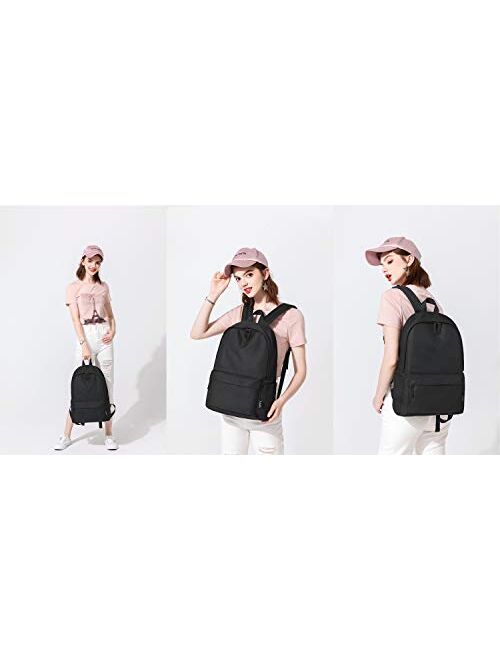 Abshoo Lightweight Casual Unisex Backpack for School Solid Color Boobags