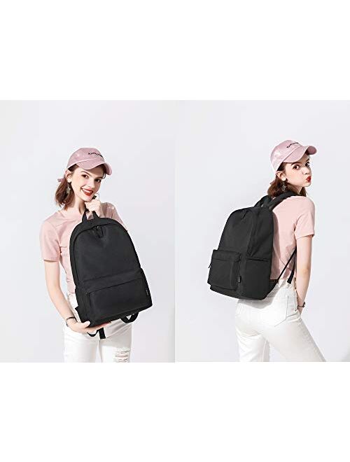 Abshoo Lightweight Casual Unisex Backpack for School Solid Color Boobags