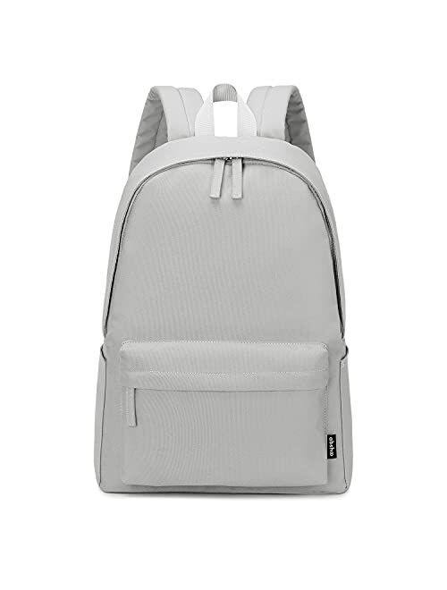 Abshoo Lightweight Casual Unisex Backpack for School Solid Color Boobags