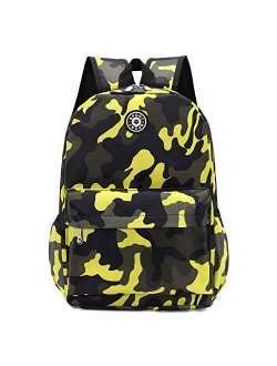 BEFUNIRISE Kids School Backpacks for Boys Girls Elementary Kindergarten Camo School Bags Bookbags for Primary Preschool