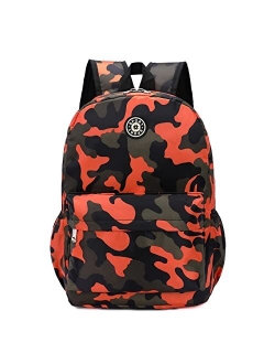 BEFUNIRISE Kids School Backpacks for Boys Girls Elementary Kindergarten Camo School Bags Bookbags for Primary Preschool