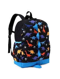 Dinosaur Toddler Backpack,VASCHY Cute Little Boys Girls Kids Schoolbag Bookbag w Chest Strap