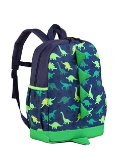 Dinosaur Toddler Backpack,VASCHY Cute Little Boys Girls Kids Schoolbag Bookbag w Chest Strap