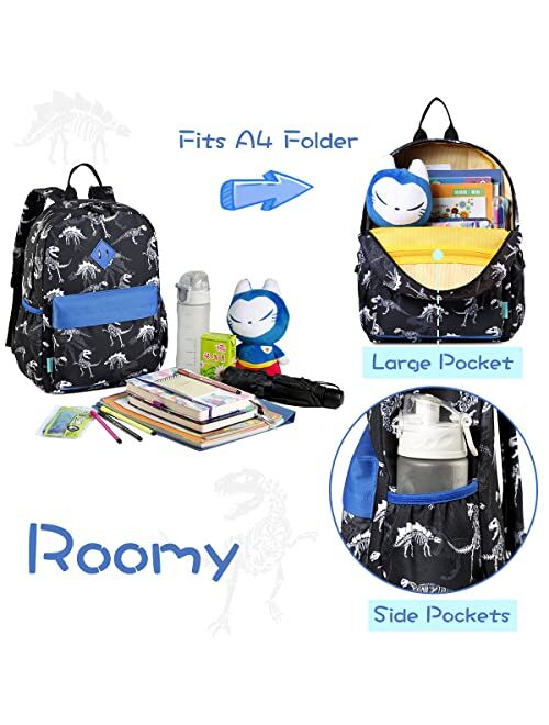 VX VONXURY Backpack for Boys and Girls, Lightweight Kids Backpack Preschool Toddler Kindergarten Bookbag with Front Chest Buckle VONXURY