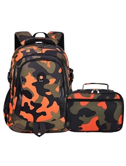 Yvechus School Backpack Casual Daypack Travel Outdoor Camouflage Backpack Christmas Presents for Boys and Girls