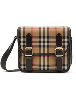 Kids Beige Vintage Check Backpack