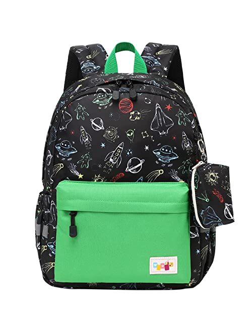 Mygreen Preschool Backpack, Little Kid Backpacks for Boys and Girls with Chest Strap