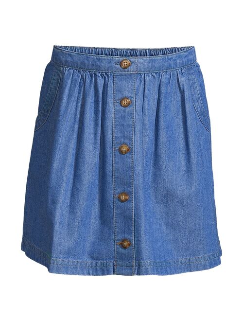 Girls 2-20 Lands' End Chambray Twirl Skirt