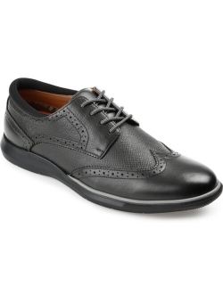 Men's Savage Embossed Wingtip Derby Dress Shoes