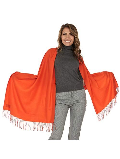 Messerio Shawl Wrap for Women Large Pashmina Scarf Evening Dress Bridesmaid Wedding Bridal