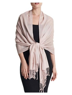 Eurkea Women's Scarf Pashmina Silky Soft Shawls Wraps Stole for Evening, Wedding and Gift