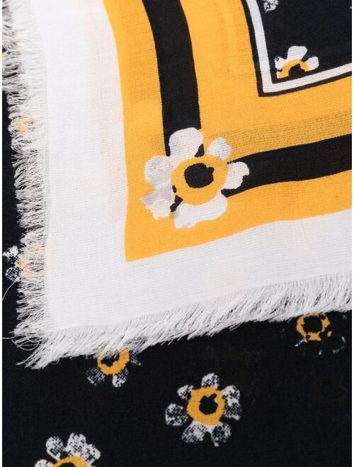 Karl Lagerfeld floral-print silk scarf