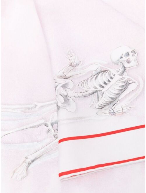 Alexander McQueen skull-print silk scarf