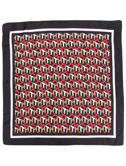 Tommy Hilfiger Signature print bandana scarf