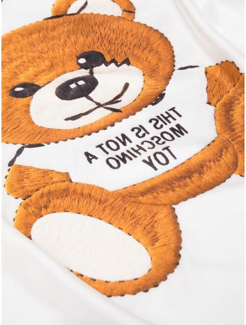 Moschino Teddy Bear print scarf