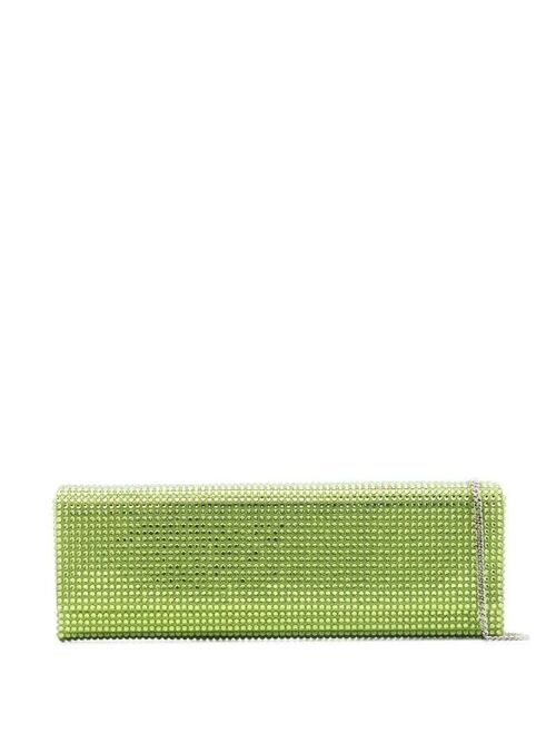 Amina Muaddi Paloma crystal-embellished clutch