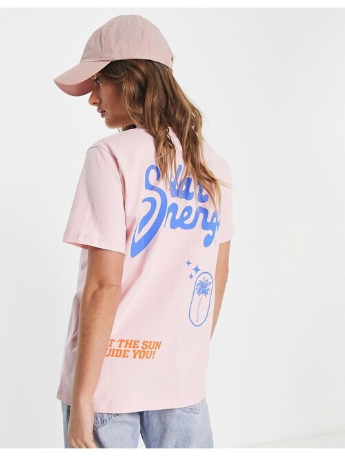 Damson Madder seek warmth t-shirt in pink