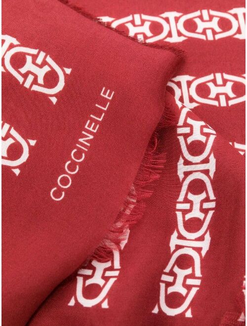 Coccinelle geometric-design scarf