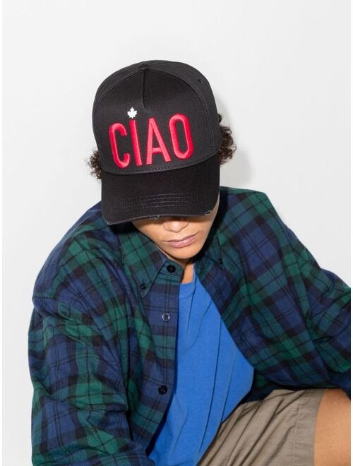 Dsquared2 Ciao logo-embroidered cap