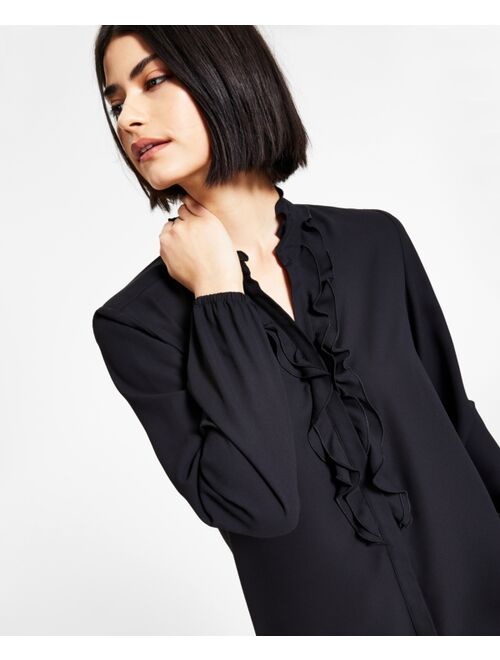 Bar III Ruffled Blouse, Created for Macy's