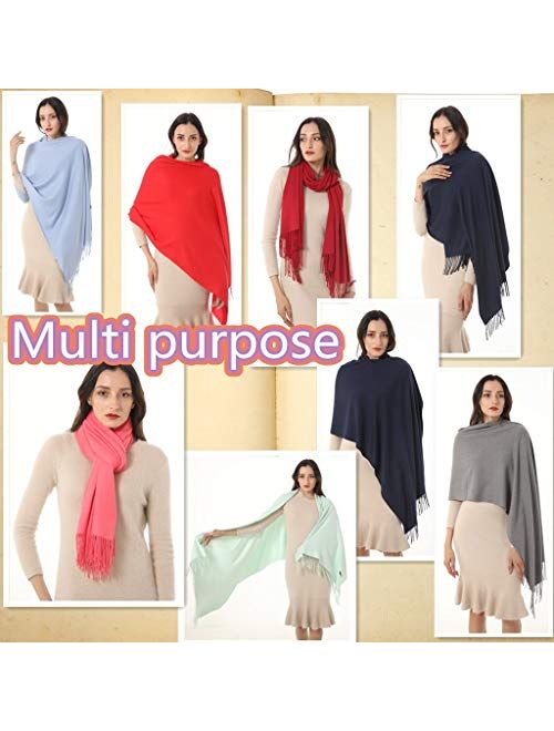 Gomust Women Shawl Wrap Scarf Pashmina Gifts Idea Wedding Christmas Birthday Large Soft Stole