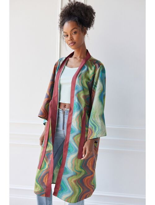 Urban Outfitters Nova Long Printed Robe