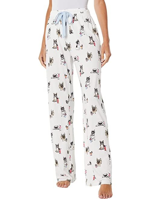 P.J. Salvage Playful Flamingo Print Pants