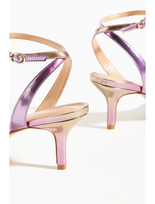 Maeve Square-Toe Ankle-Strap Heels