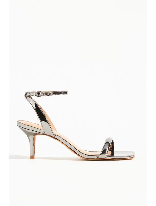 Maeve Square-Toe Ankle-Strap Heels