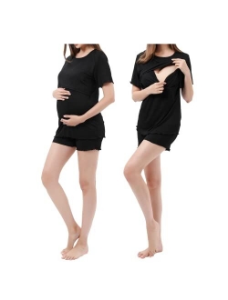 Alina Mae Maternity Women Maternity Nursing Pajama Sets Pregnant Lounge Sleepwear Breastfeeding PJs