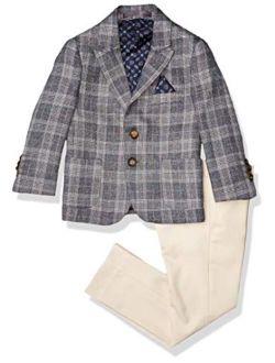 Isaac Mizrahi Boys' 2-Piece Multi-Plaid Suit