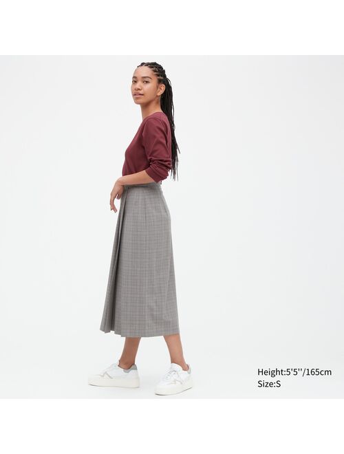 Uniqlo Side Pleated Narrow Skirt (Tall)