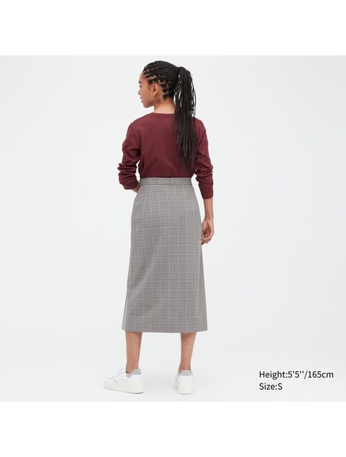 Uniqlo Side Pleated Narrow Skirt (Tall)