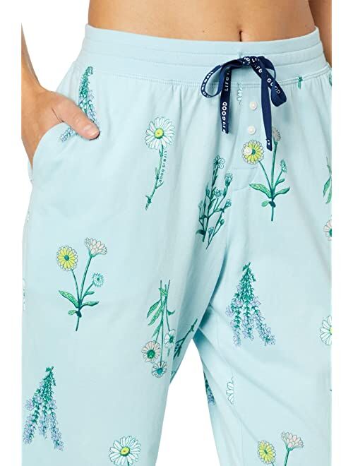 Life is Good Detailed Wildflower Snuggle Up Sleep Joggers