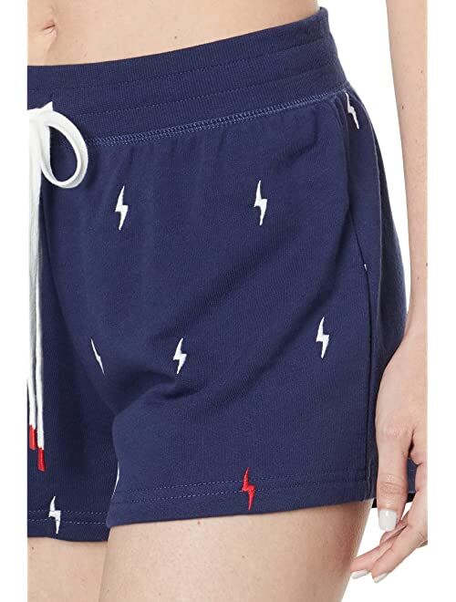 P.J. Salvage Red, White and Blue Bolt Shorts