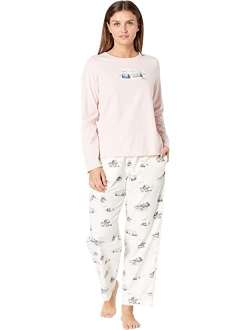 Petite Camp Pajama Set