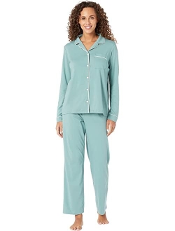 Super Soft Shrink-Free Button Front Pajama Set