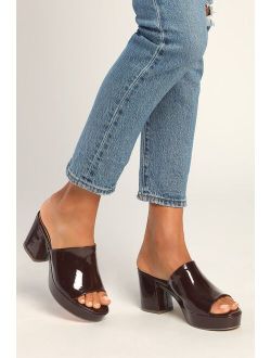 Curtis Brown Platform Mules