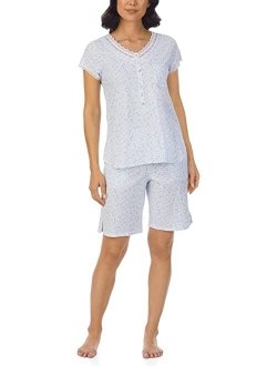 Eileen West Cap Sleeve Bermuda Short Pajama