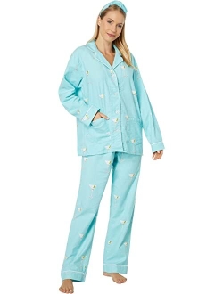 P.J. Salvage Flannel PJ Set with Headband