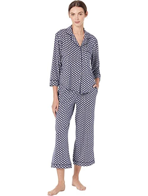 kate spade new york 3/4 Sleeve Cropped PJ Set