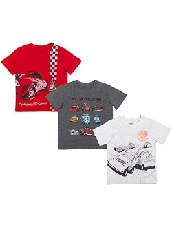 Pixar Cars Lightning McQueen Tow Mater 3 Pack Graphic T-Shirts Infant to Big Kid