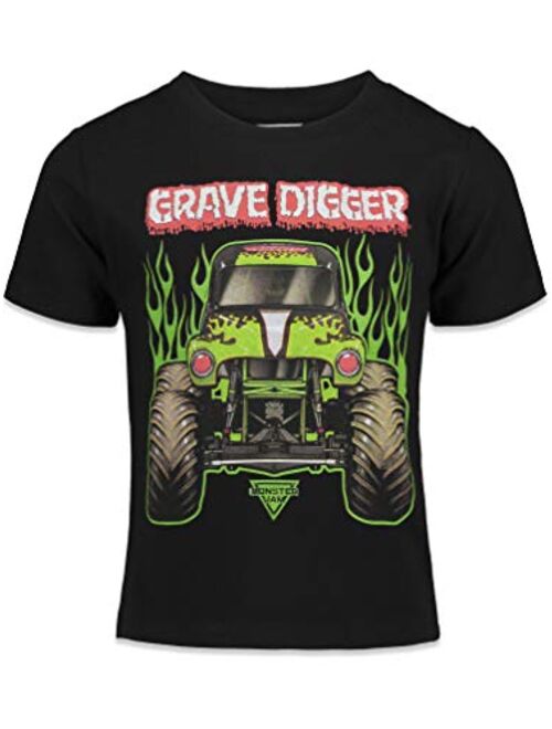 Monster Jam Trucks Boys 3 Pack Graphic T-Shirts