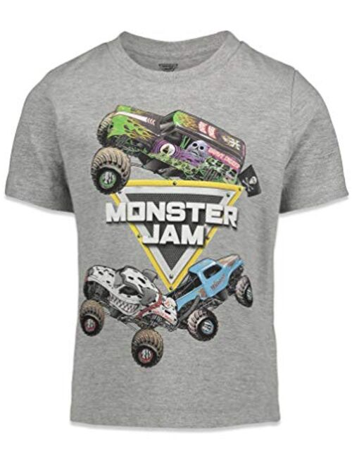 Monster Jam Trucks Boys 3 Pack Graphic T-Shirts