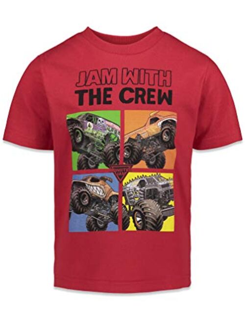 Monster Jam Trucks Boys 3 Pack Graphic T-Shirts